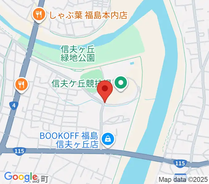 誠電社WINDYスタジアムの地図
