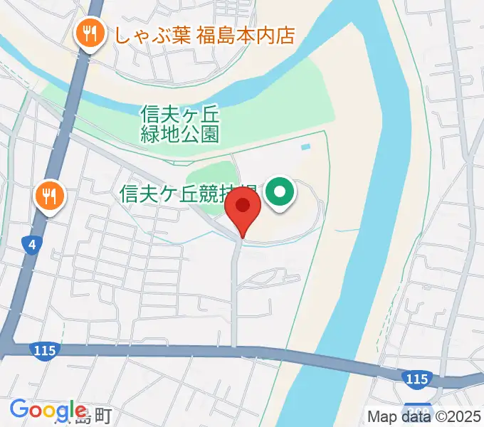誠電社WINDYスタジアムの地図