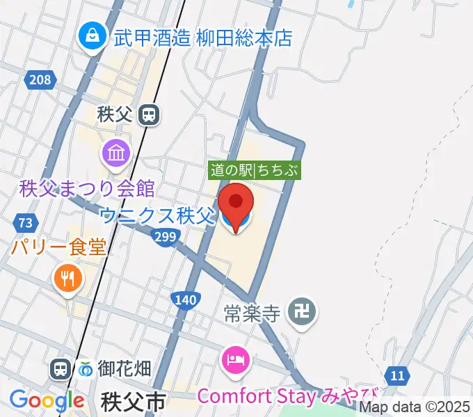 ユナイテッド・シネマ　ウニクス秩父の地図