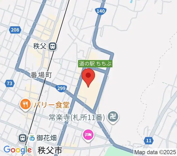 ユナイテッド・シネマ ウニクス秩父の地図