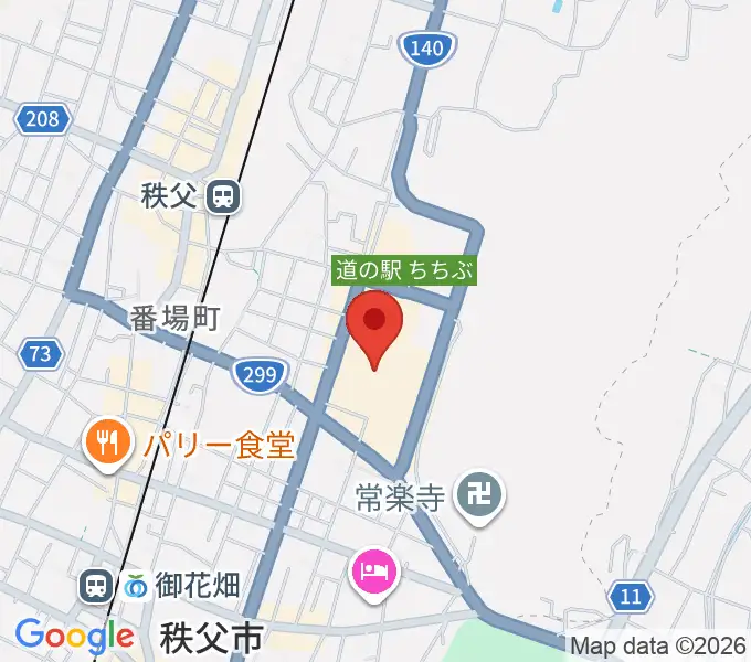 ユナイテッド・シネマ ウニクス秩父の地図