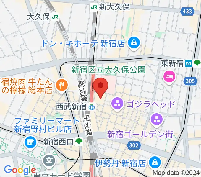 シアターミラノ座の地図