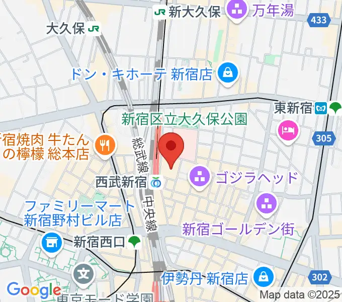 シアターミラノ座の地図