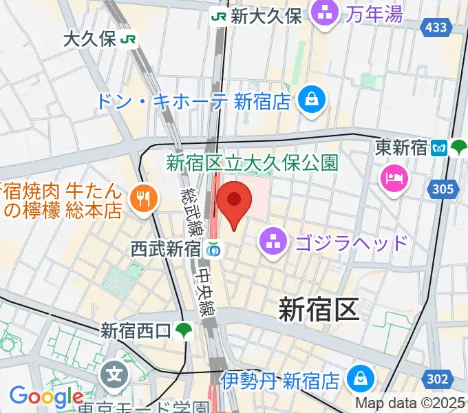 シアターミラノ座の地図