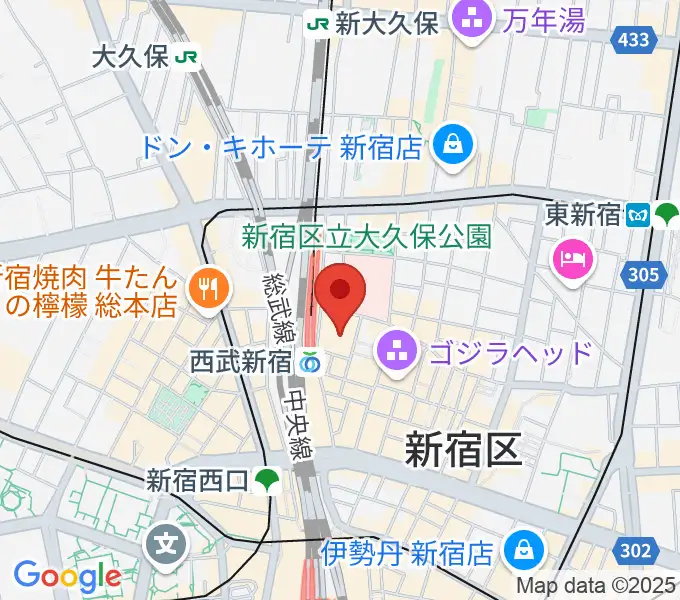シアターミラノ座の地図