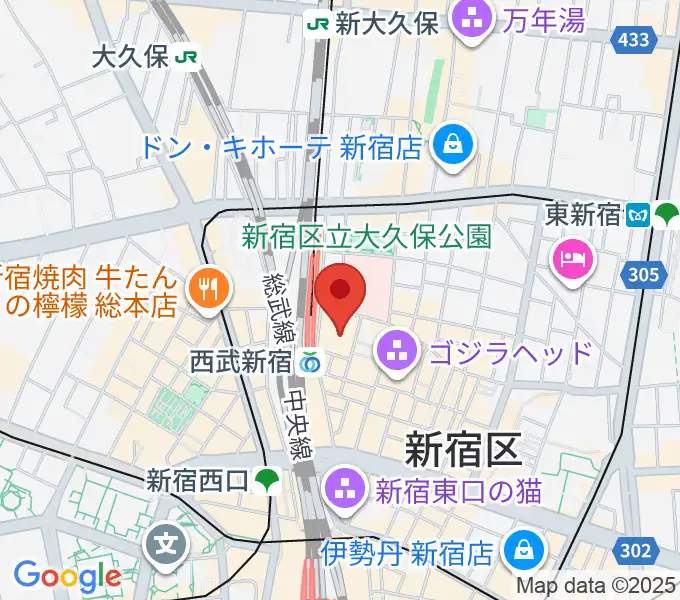 シアターミラノ座の地図