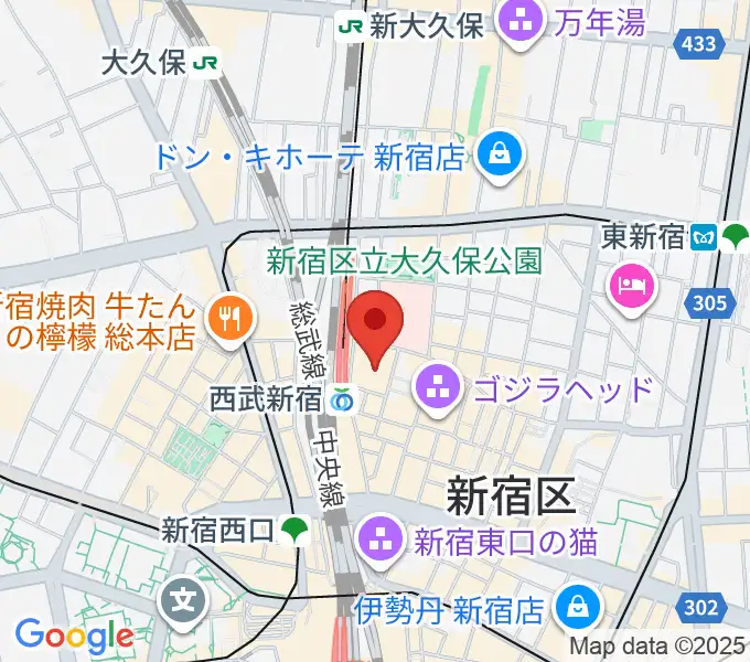 シアターミラノ座の地図