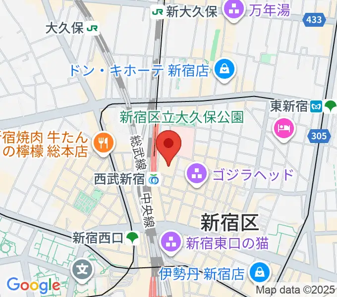 シアターミラノ座の地図