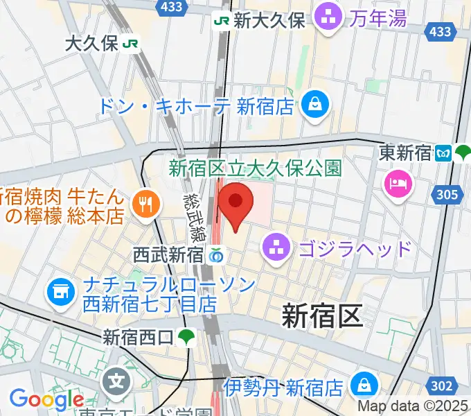 109シネマズプレミアム新宿の地図