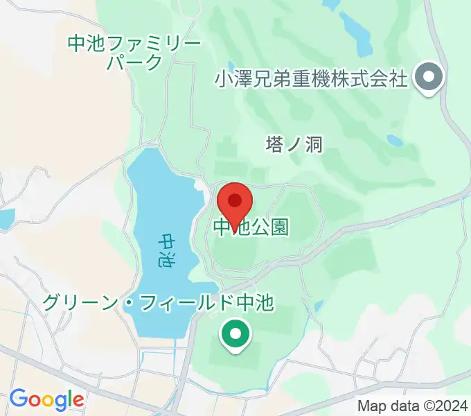 中池かわせみスタジアムの地図