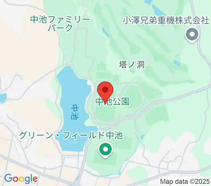 中池かわせみスタジアムの地図