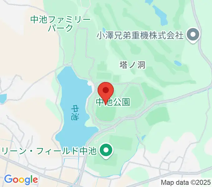 中池かわせみスタジアムの地図