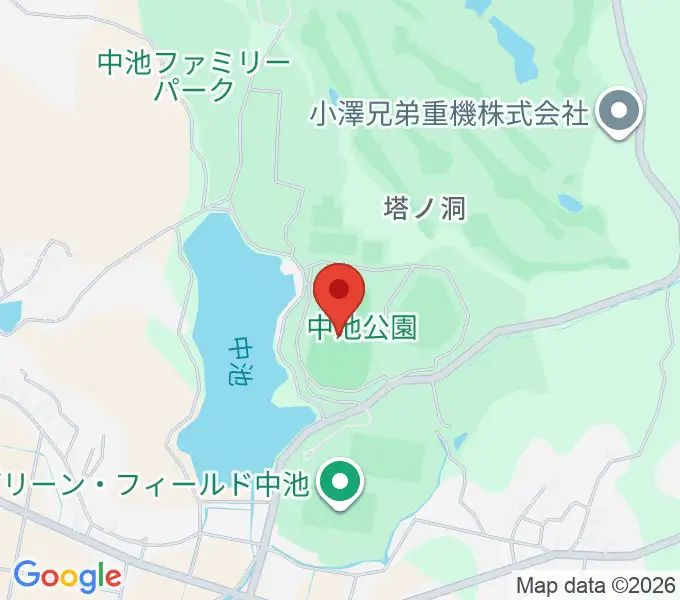 中池かわせみスタジアムの地図