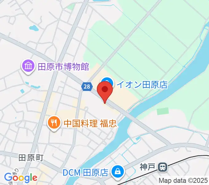 田原文化会館の地図