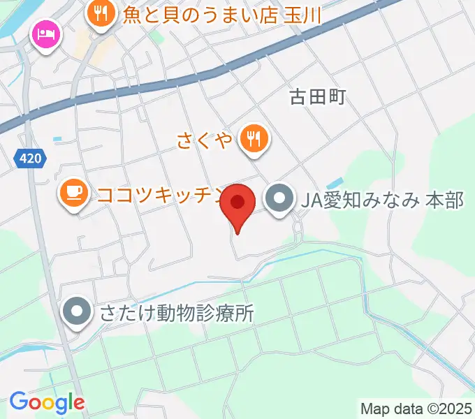 渥美文化会館の地図