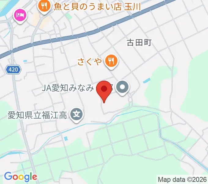 渥美文化会館の地図