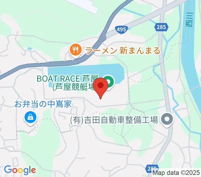 あしや夢リアホールの地図