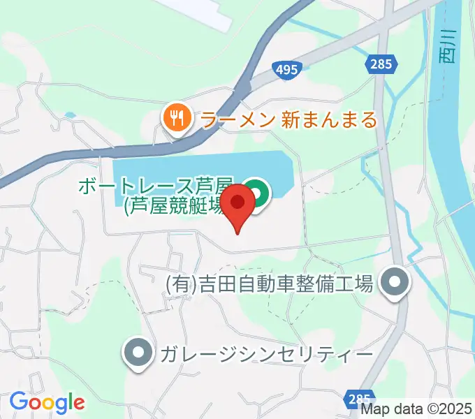 あしや夢リアホールの地図