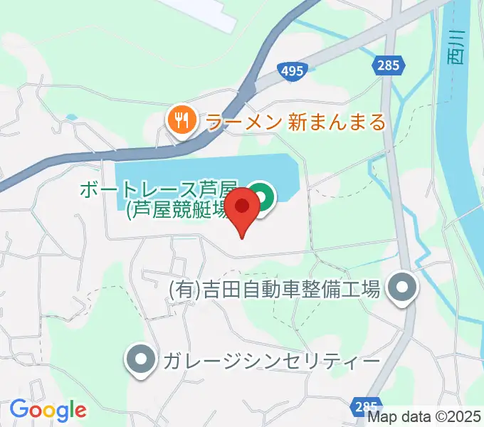 あしや夢リアホールの地図