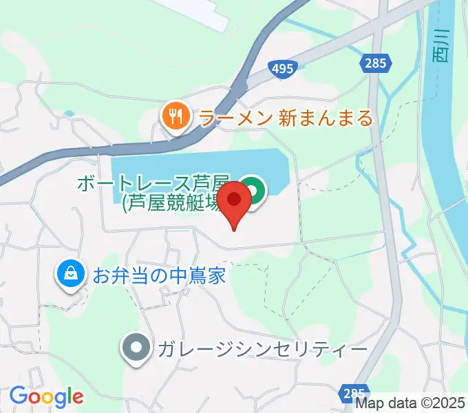 あしや夢リアホールの地図