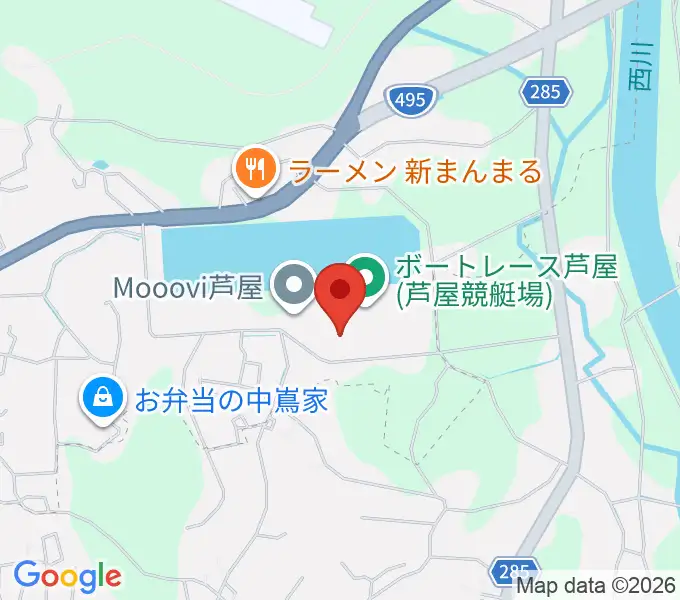 あしや夢リアホールの地図