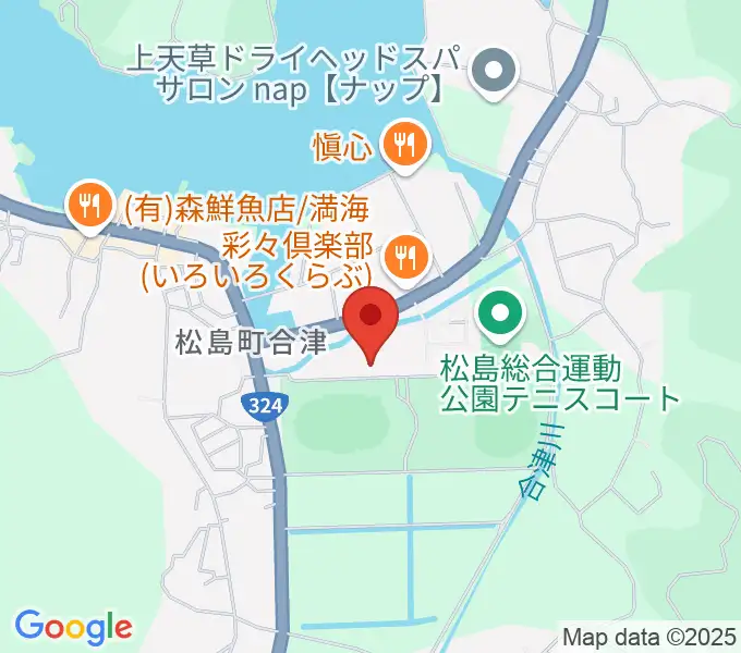 上天草市松島総合センターアロマの地図