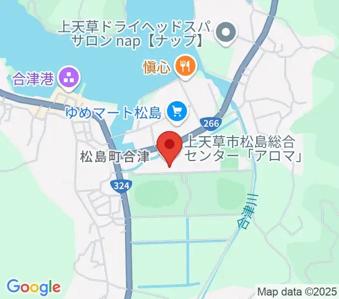 上天草市松島総合センターアロマの地図