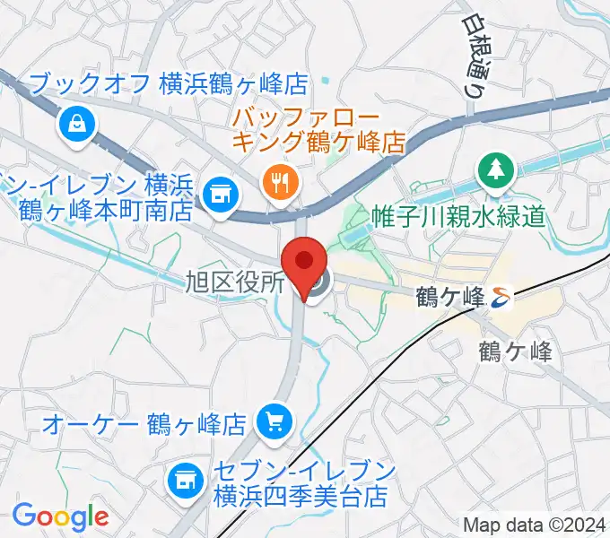 横浜市旭公会堂の地図