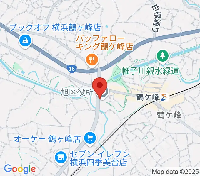 横浜市旭公会堂の地図