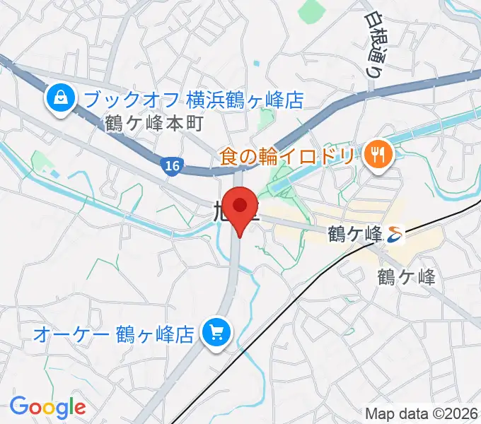 横浜市旭公会堂の地図