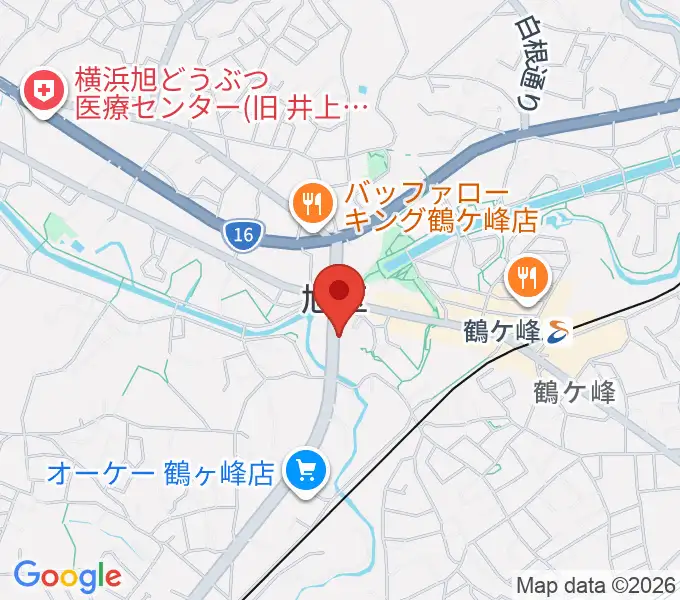 横浜市旭公会堂の地図