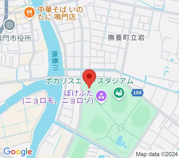 アミノバリューホールの地図