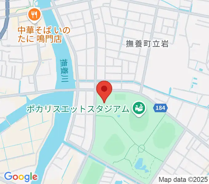アミノバリューホールの地図