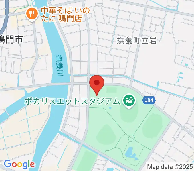 アミノバリューホールの地図