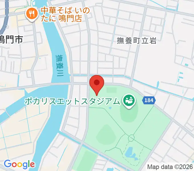 アミノバリューホールの地図