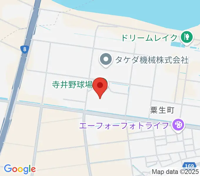 寺井野球場の地図