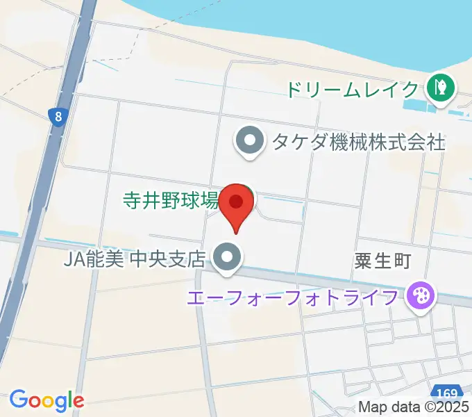 寺井野球場の地図