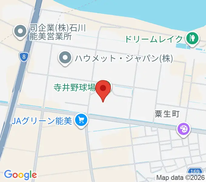 寺井野球場の地図