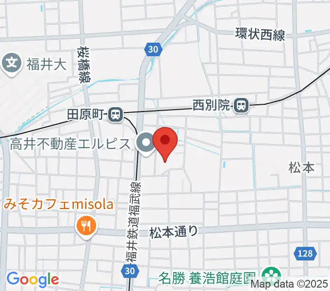 福井市体育館の地図
