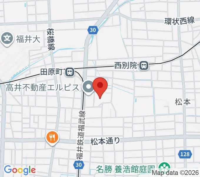 福井市体育館の地図