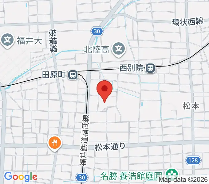 福井市体育館の地図