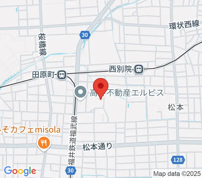 福井市弓道場の地図