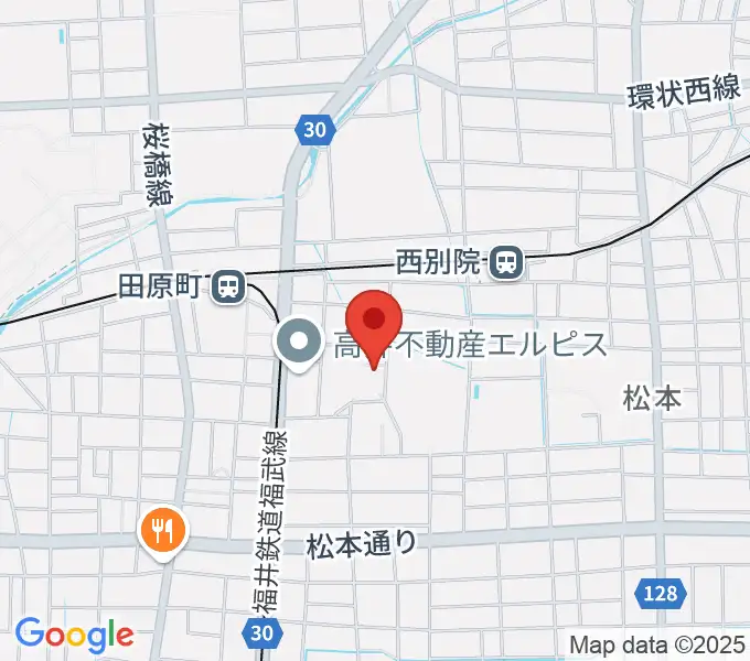 福井市弓道場の地図