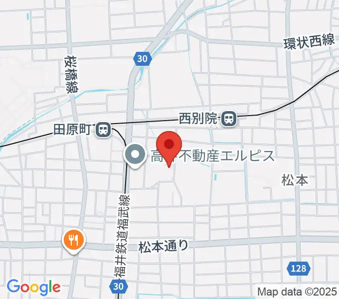 福井市弓道場の地図