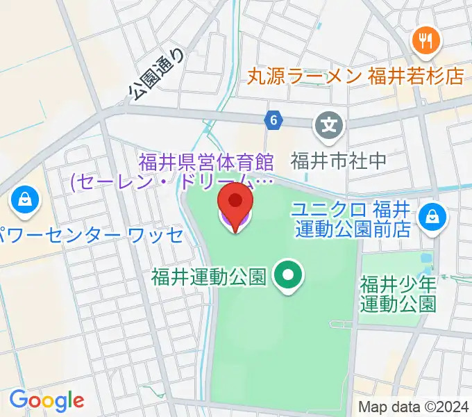 セーレン・ドリームアリーナの地図