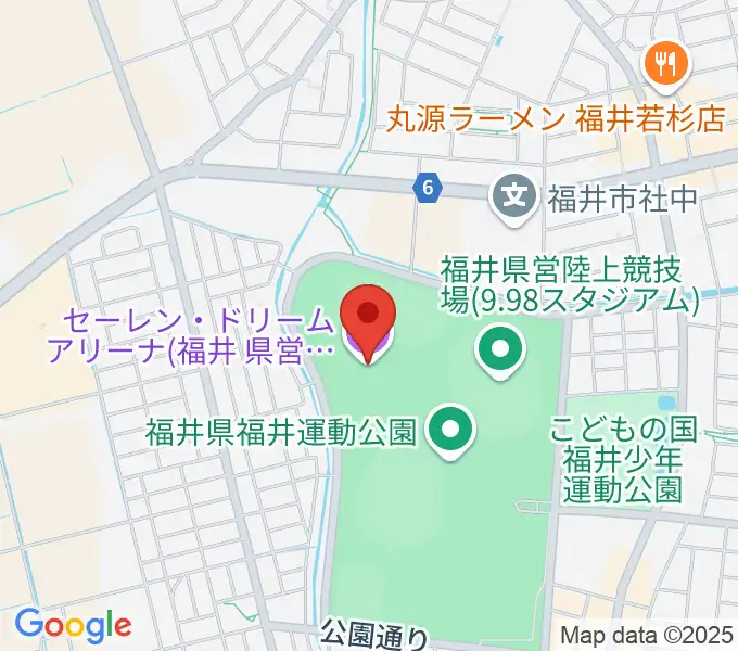 セーレン・ドリームアリーナの地図