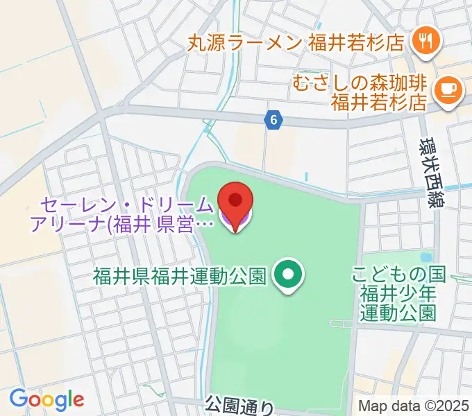 セーレン・ドリームアリーナの地図