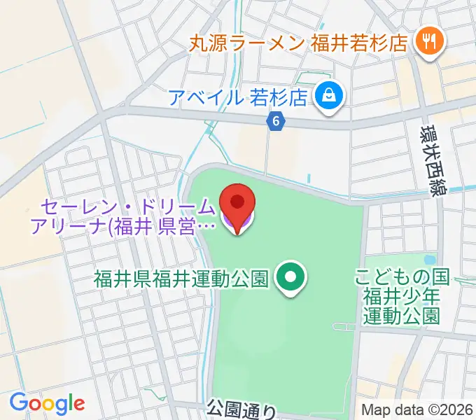 セーレン・ドリームアリーナの地図