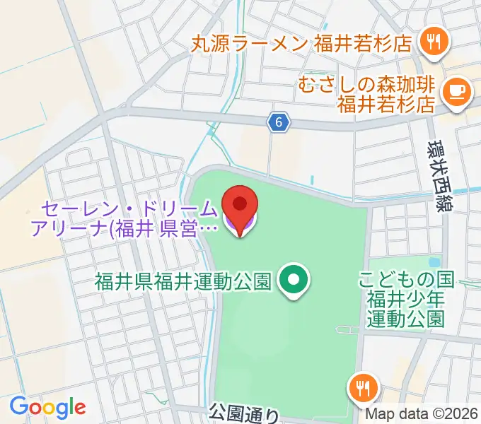 セーレン・ドリームアリーナの地図