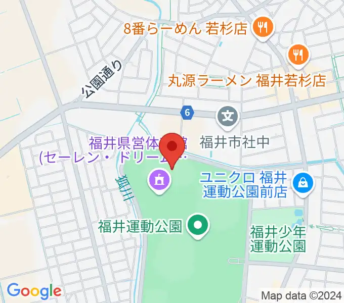 福井運動公園補助競技場の地図